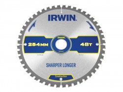 IRWIN Construction Circular Saw Blade 254 x 30mm x 48T ATB/Neg M