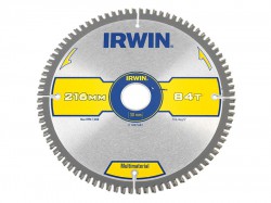 IRWIN Multi Material Circular Saw Blade 216 x 30mm x 84T TCG