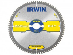 IRWIN Multi Material Circular Saw Blade 260 x 30mm x 84T TCG/Neg