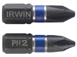 IRWIN Impact Screwdriver Bits Phillips PH2 25mm Pack of 2