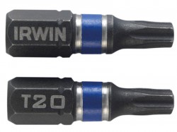 IRWIN Impact Screwdriver Bits Torx T20 25mm Pack of 20