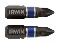 IRWIN Impact Screwdriver Bits Pozi PZ1 25mm (Pack 2)