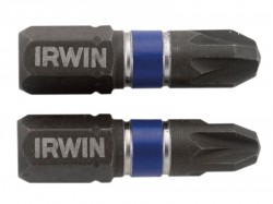 IRWIN Impact Screwdriver Bits Pozi PZ3 25mm Pack of 10
