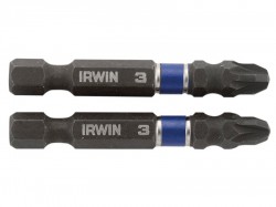 IRWIN Impact Screwdriver Bits Pozi PZ3 50mm Pack of 2