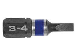 IRWIN Impact Screwdriver Bits Slotted 3 x 25mm Pack of 2