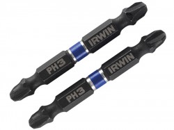 IRWIN Impact Double Ended Screwdriver Bits Phillips PH3 60mm Pack of 2