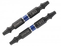 IRWIN Impact Double Ended Screwdriver Bits Torx T20 60mm Pack of 2