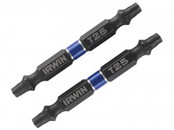 IRWIN Impact Double Ended Screwdriver Bits Torx T25 60mm Pack of 2