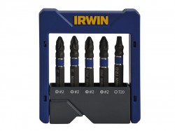 IRWIN Impact Screwdriver Pocket Bit Set of 5 Pozi/Phillips/Torx