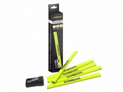 Komelon Carpenters Pencil and Sharpener Set, 10 Piece