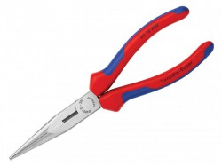 Knipex Snipe Long Nose Side Cutting Pliers Multi Component Grip 200mm (8in)