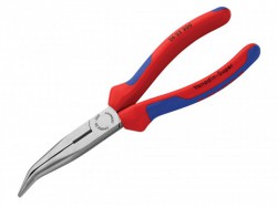 Knipex Bent Snipe Nose Side Cutting Pliers Multi Component Grip 200mm (8in)