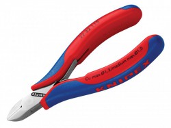 Knipex Electronic Diagonal Cut Pliers - Round Non Bevelled 115mm