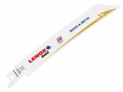 LENOX 610GR Gold Metal Cutting Reciprocating Saw Blades 150mm 10 TPI (Pack 5)
