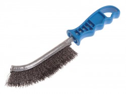 Lessmann Universal Hand Brush 260mm x 28mm 0.3 Crimped Steel Wire