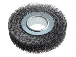 Lessmann Wheel Brush D125mm x W29-31 x 40 Bore Steel Wire 0.30 + Adaptors Set 2
