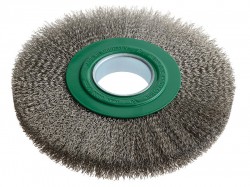 Lessmann Wheel Brush D200mm x w25-27 x 50 Bore Steel Wire 0.30