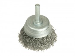 Lessmann DIY Cup Brush with Shank 50mm x 0.35 Steel Wire