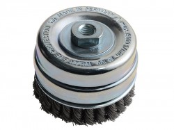 Lessmann Knot Cup Brush 100mm M14 x 0.50 Steel Wire*