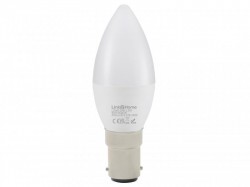 Link2Home Wi-Fi LED SBC (B15) Opal Candle Dimmable Bulb, White + RGB 470 lm 5.5W