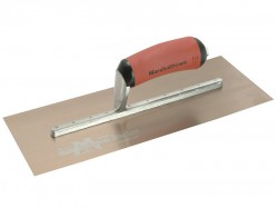 Marshalltown MPB13GSD Gold Stainless Steel Pre-Worn Plasterers Trowel DuraSoft 13 x 5in