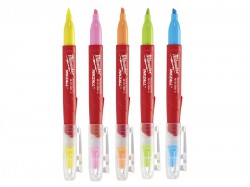 Milwaukee Hand Tools INKZALL Highlighter Assorted Colours (Pack  5)