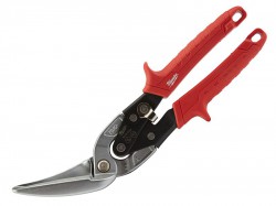 Milwaukee Hand Tools Offset Metal Aviation Snips Left Extra Long Straight Cut