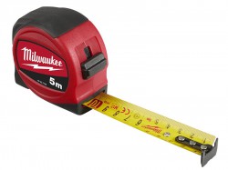 Milwaukee Hand Tools Slimline Tape Measure 5m (Width 25mm) (Metric Only)