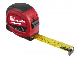 Milwaukee Hand Tools Slimline Tape Measure 8m (Width 25mm) (Metric Only)