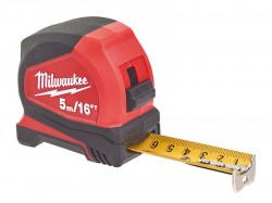 Milwaukee Hand Tools Pro Compact Tape Measure 5m/16ft (Width 25mm)