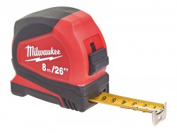 Milwaukee Hand Tools Pro Compact Tape Measure 8m/26ft (Width 25mm)