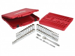 Milwaukee Hand Tools 3/8in Drive Ratcheting Socket Set Metric & Imperial, 56 Piece