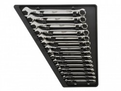 Milwaukee Hand Tools MAX BITE Ratcheting Combination Spanner Set, 15 Piece