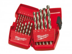 Milwaukee Power Tools HSS-G THUNDERWEB Metal Drill Bit Set  19 Piece 1-10mm