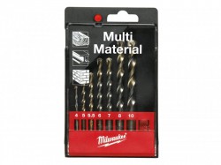 Milwaukee Power Tools Multi Material Drill Set, 7 Piece