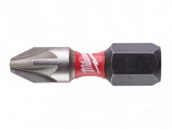 Milwaukee Power Tools SHOCKWAVE Impact Duty Bits PZ2 x 25mm (Pack 25)