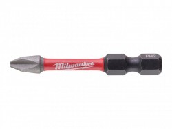 Milwaukee Power Tools SHOCKWAVE Impact Duty Bits PH2 x 50mm (Pack 10)
