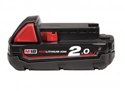 Milwaukee M18 B2 REDLITHIUM-ION Slide Battery Pack 18 Volt 2.0Ah Li-Ion