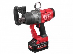 Milwaukee Power Tools M18 ONEFHIWF1-802X FUEL ONE-KEY 1in Impact Wrench 18V 2 x 8.0Ah Li-ion