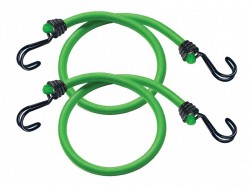 Master Lock Twin Wire Bungee Cord 80cm Green 2 Piece