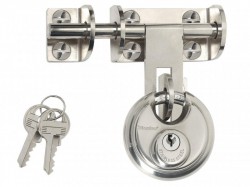 Master Lock Hasp 116mm + Discus Padlock 60mm