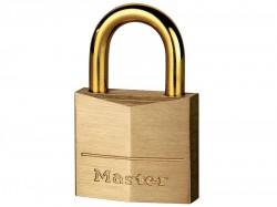 Master Lock Solid Brass 35mm Padlock with Brass Plated Shackle
