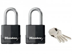 Master Lock Excell Weather Tough 45mm Padlock 4-Pin - Keyed Alike x 2