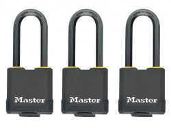 Master Lock Excell Weather Tough 45mm Padlock 4-Pin- Keyed Alike x 3
