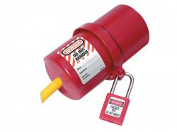 Master Lock Lockout Electrical Plug Cover Large for 240 - 550 Volt