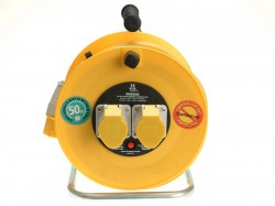 Masterplug Cable Reel 50 Metre 16A 110 Volt Thermal Cut-Out