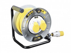 Masterplug PRO XT Metal Cable Reel 30 Metre 16A 110 Volt Thermal Cut-Out