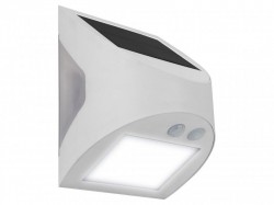 Masterplug Prysm Outdoor Solar Wall Light with PIR Motion Sensor - White 300 Lumens