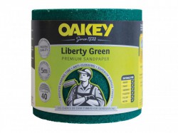Oakey Liberty Green Sanding Roll 115mm x 5m Coarse 40g