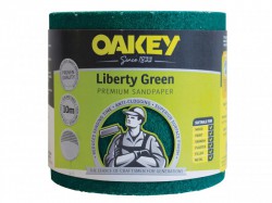 Oakey Liberty Green Sanding Roll 115mm x 10m Medium 80g